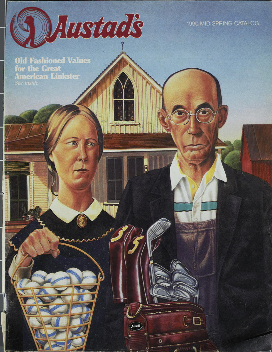 American Gothic Parody "Old Fashioned Values for Great American